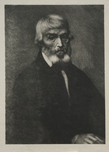 トーマス・カーライルの小さな肖像画 作： Alphonse Legros