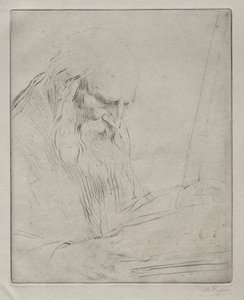 読書する男性の研究 作： Alphonse Legros