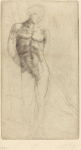 ヌードフィギュアの習作 Etude de figure nue. 作： Alphonse Legros