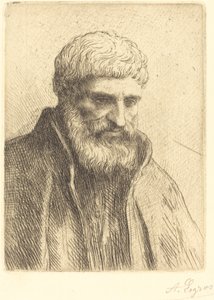 老人エチュード・ド・ヴィイヤールの研究. 作： Alphonse Legros