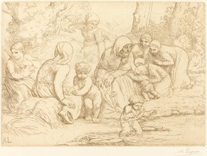 夏レテ。 作： Alphonse Legros