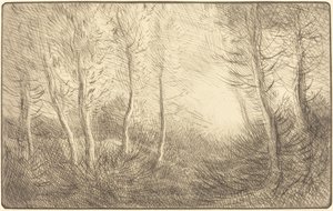 日の出、クラマールの森 日の出、クラマールの森。 作： Alphonse Legros