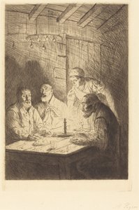 貧しい人々の晩餐 作： Alphonse Legros