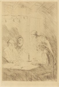 貧しい人々の晩餐 作： Alphonse Legros