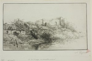放棄された村 作： Alphonse Legros