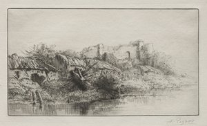 放棄された村。 作： Alphonse Legros