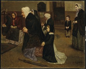 アンジェラス、1859 作： Alphonse Legros