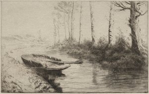 運河、朝 作： Alphonse Legros