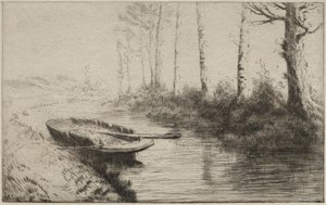 運河、朝。 作： Alphonse Legros