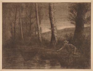 フープネットの魚 作： Alphonse Legros