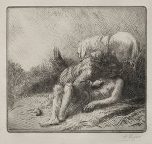 良きサマリア人 作： Alphonse Legros