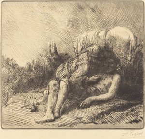 The Good Samaritan Le bon samaritain. 作： Alphonse Legros