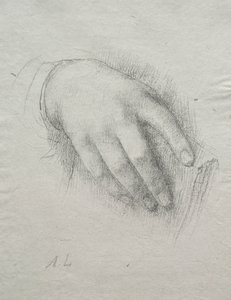 ノラE.レグロスの手。 作： Alphonse Legros