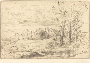 ウェル・ラ・メゾン・デュ・ピュイの家。 作： Alphonse Legros