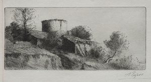 鳩の塔 作： Alphonse Legros