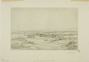 湖の近くの平原 作： Alphonse Legros