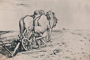 19世紀半ば後半のプラウ、1946 作： Alphonse Legros