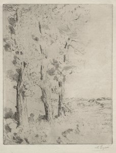 読者：木の下での講義c。 1882年。 作： Alphonse Legros
