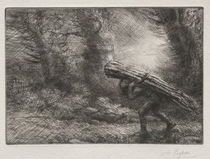 コテージへの帰還 作： Alphonse Legros