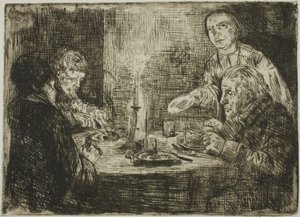 晩餐 作： Alphonse Legros