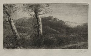 草むらにのびる旅人 作： Alphonse Legros