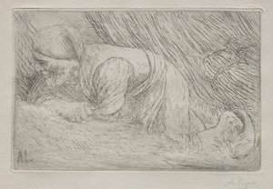 小枝の採集者。 作： Alphonse Legros