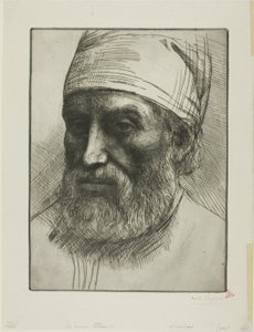 二つの頭 作： Alphonse Legros