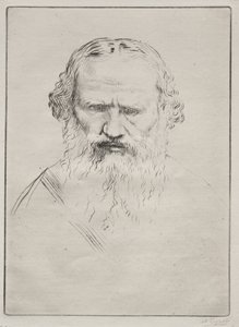 トルストイ。 作： Alphonse Legros