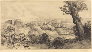 丘の頂上 丘の頂上。 作： Alphonse Legros