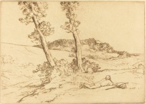 草の上に寄りかかる旅人 草の上に寄りかかる旅人。 作： Alphonse Legros