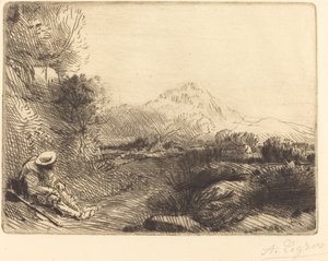 旅人の休息 旅人の休息。 作： Alphonse Legros