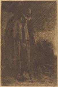 避難する旅行者 作： Alphonse Legros