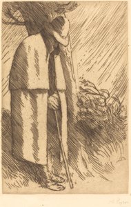 避難する旅行者 作： Alphonse Legros