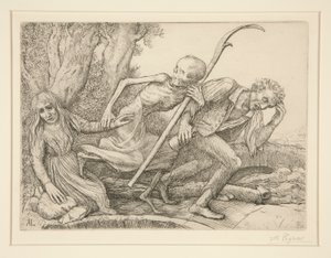 死の勝利：死を導く L 作： Alphonse Legros