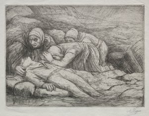 Triumph of Death: 船員一家の死 作： Alphonse Legros