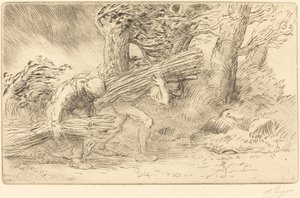 小枝採りのレ・ファゴティエ。 作： Alphonse Legros