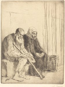 二人の物乞い 作： Alphonse Legros