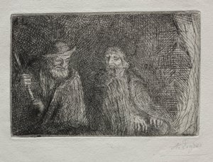 二人の羊飼い 作： Alphonse Legros