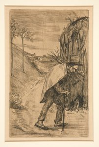 A Mendiant (物乞いに) 作： Alphonse Legros