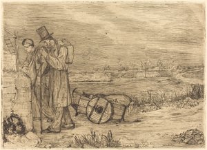 モンルージュの放浪者 作： Alphonse Legros