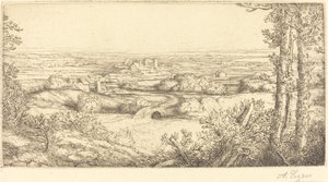 ブルゴーニュの谷 ブルゴーニュの谷。 作： Alphonse Legros