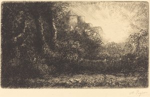 シャトー シャトー ド ポワレの眺め。 作： Alphonse Legros
