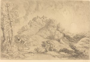 農場 La ferme de Beauchamp の眺め。 作： Alphonse Legros