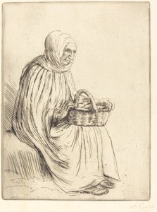 市場の女 市場の女。 作： Alphonse Legros
