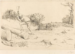 木こり（木こり） 作： Alphonse Legros