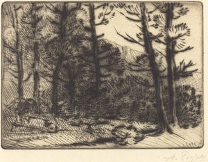 ウッズインウィンターサン、2枚目はウッズウィンターサンインザウッズ。 作： Alphonse Legros