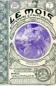 アルフォンス・ミュシャ（1860-1939）の雑誌（月刊誌）Le Month litteraire et picturesqueの表紙：1899年2月 - Maison de la Bonne Presse - 。 作： Alphonse Mucha