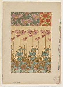 ドキュメントの装飾：オリエンタルポピー 作： Alphonse Mucha