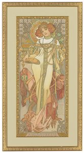 四季：1900年秋 作： Alphonse Mucha