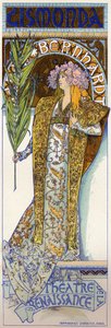 Gismonda com Sarah Bernhardt em Paris 作： Alphonse Marie Mucha